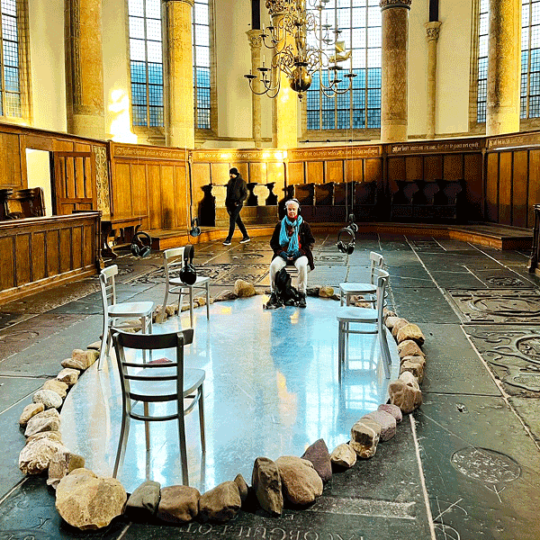 Music icon Meredith Monk in the 700-year-old ‘Oude Kerk’ Amsterdam