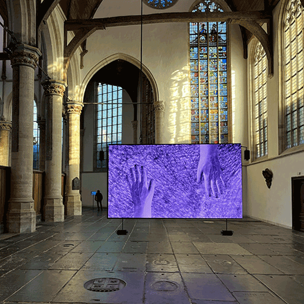 Music icon Meredith Monk in the 700-year-old ‘Oude Kerk’ Amsterdam